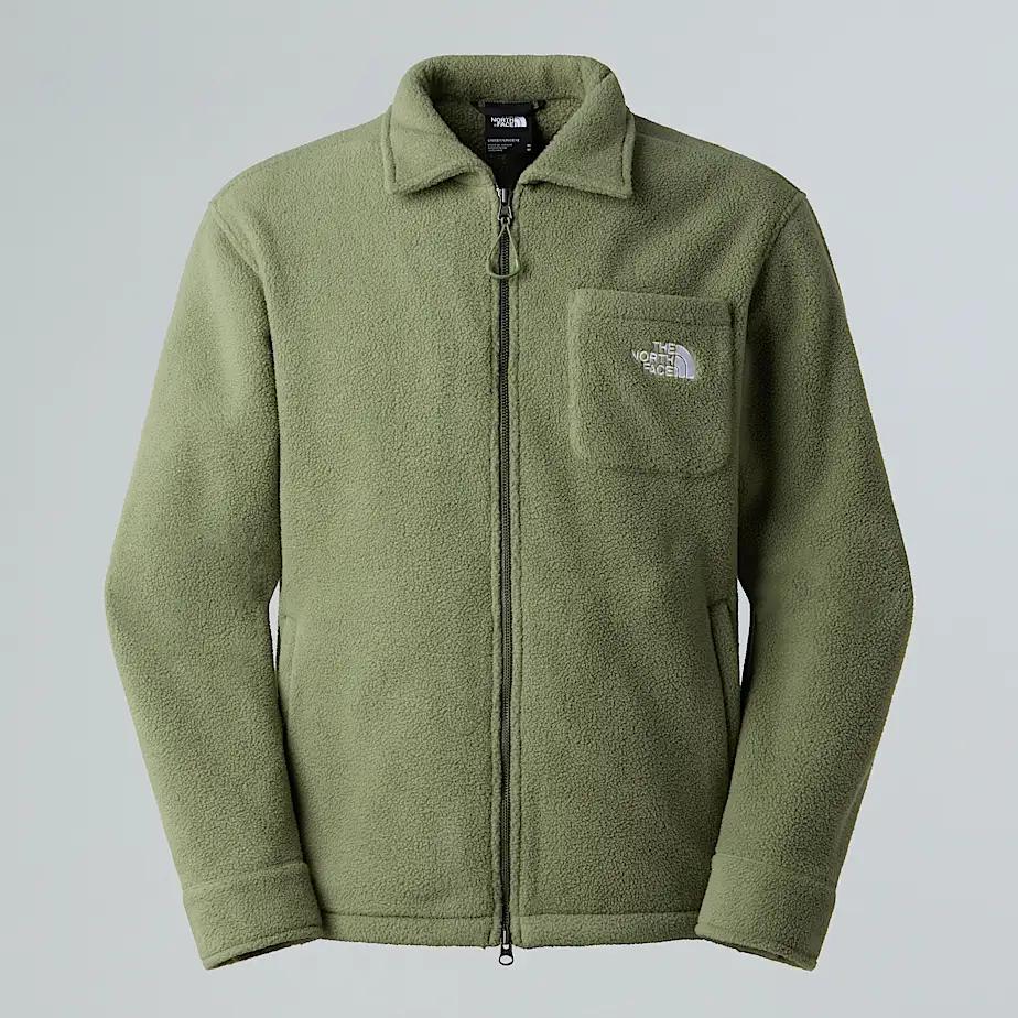 Unisex Dirus Overshirt Jacket Bark Mist by THE NORTH FACE