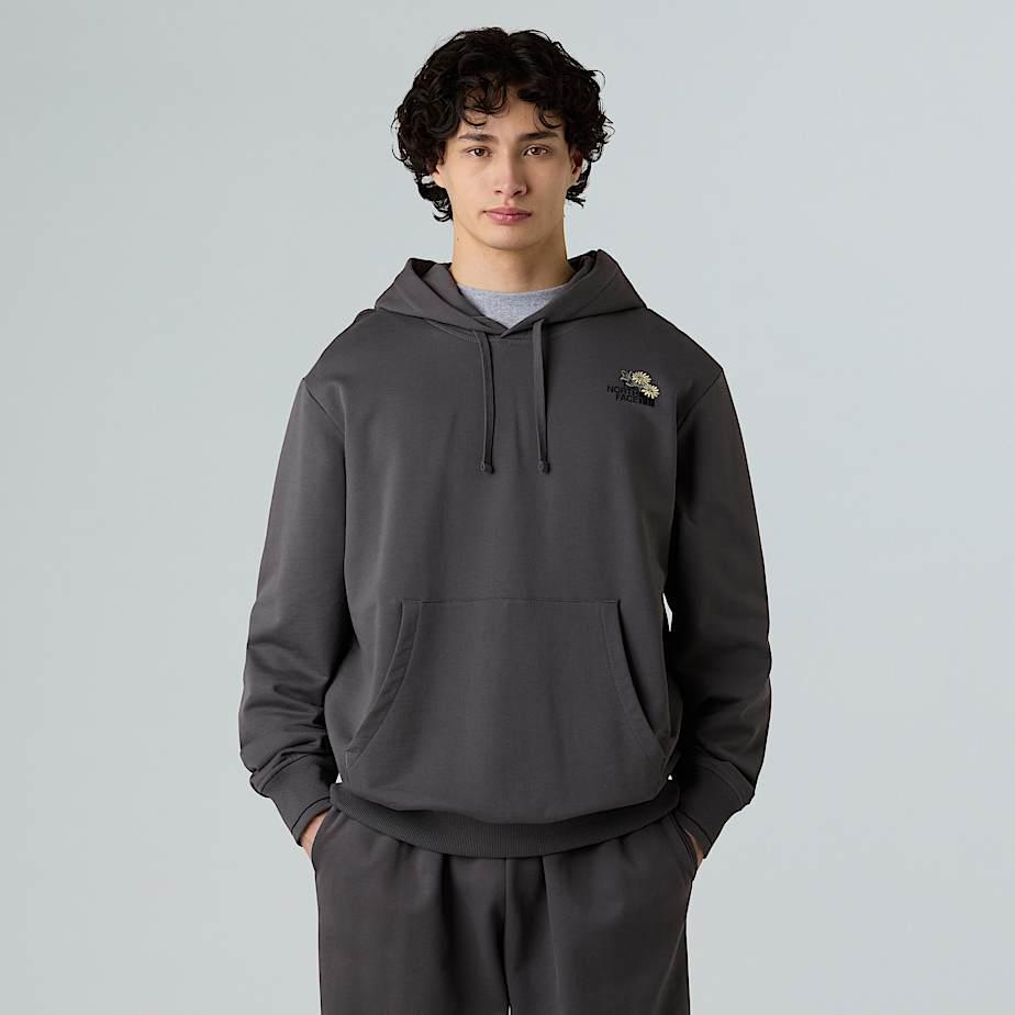 Unisex Dome Flower Relaxed Graphic Hoodie Anthracite Grey by THE NORTH FACE