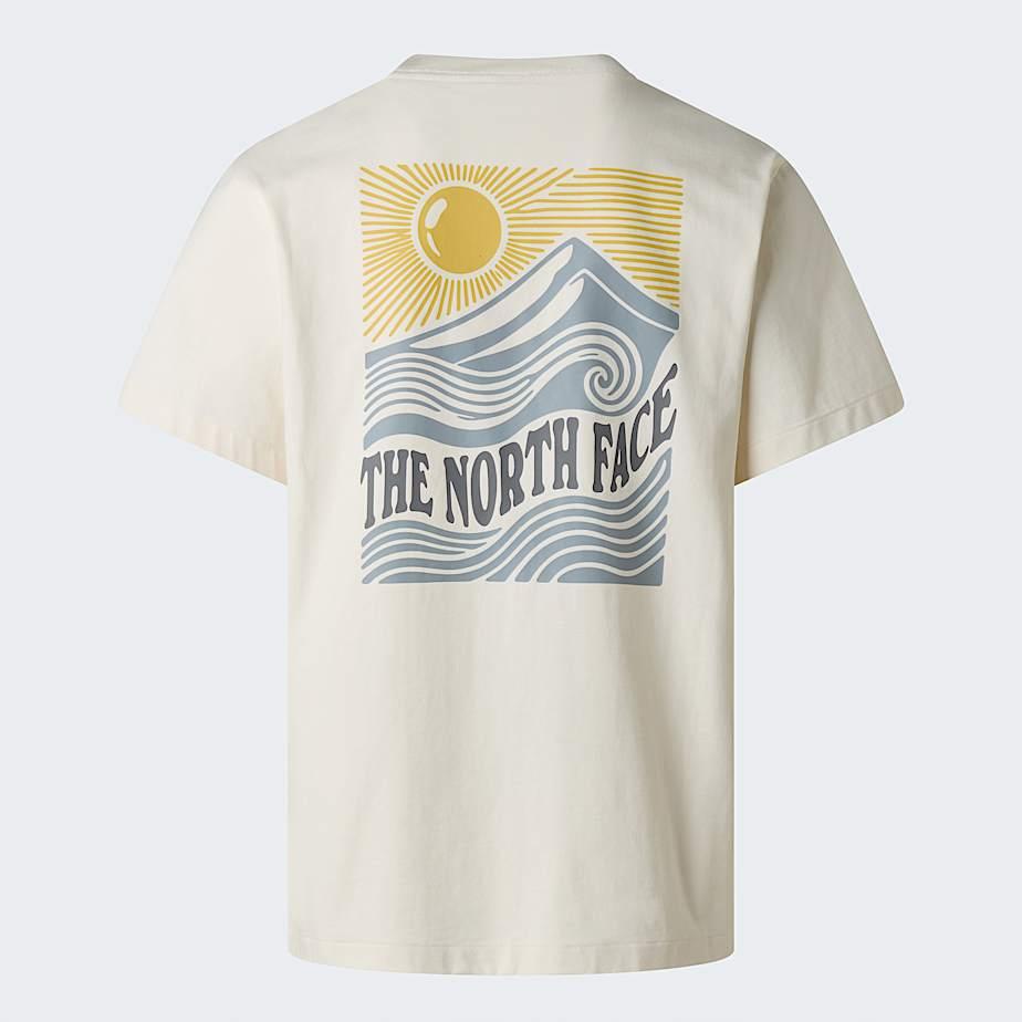 Unisex Mountain Escape Relaxed Graphic T-shirt White Dune by THE NORTH FACE