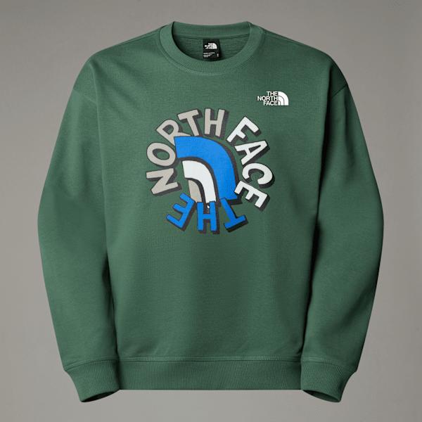 Unisex Nse Oversized Sweatshirt Duck Green by THE NORTH FACE