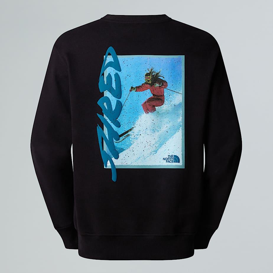 Unisex Nse Slopes Relaxed Sweatshirt Tnf Black by THE NORTH FACE