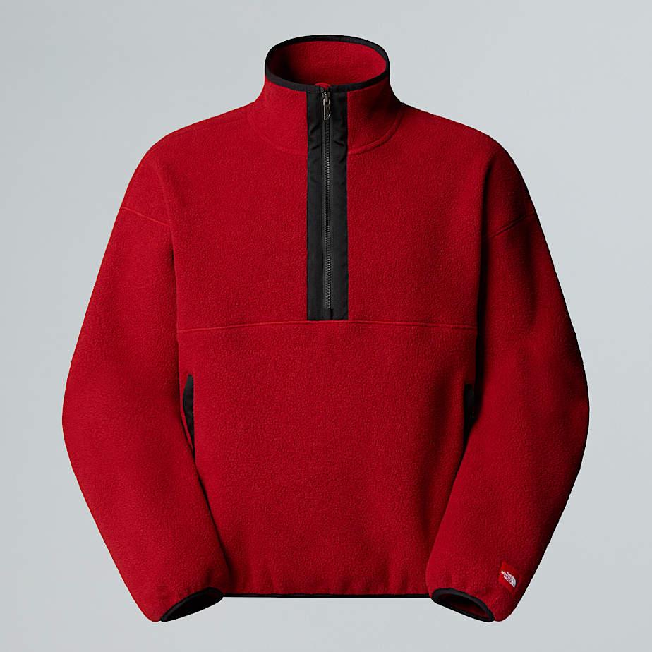 Unisex Red Box 1/2 Zip Fleece Cardinal Red by THE NORTH FACE