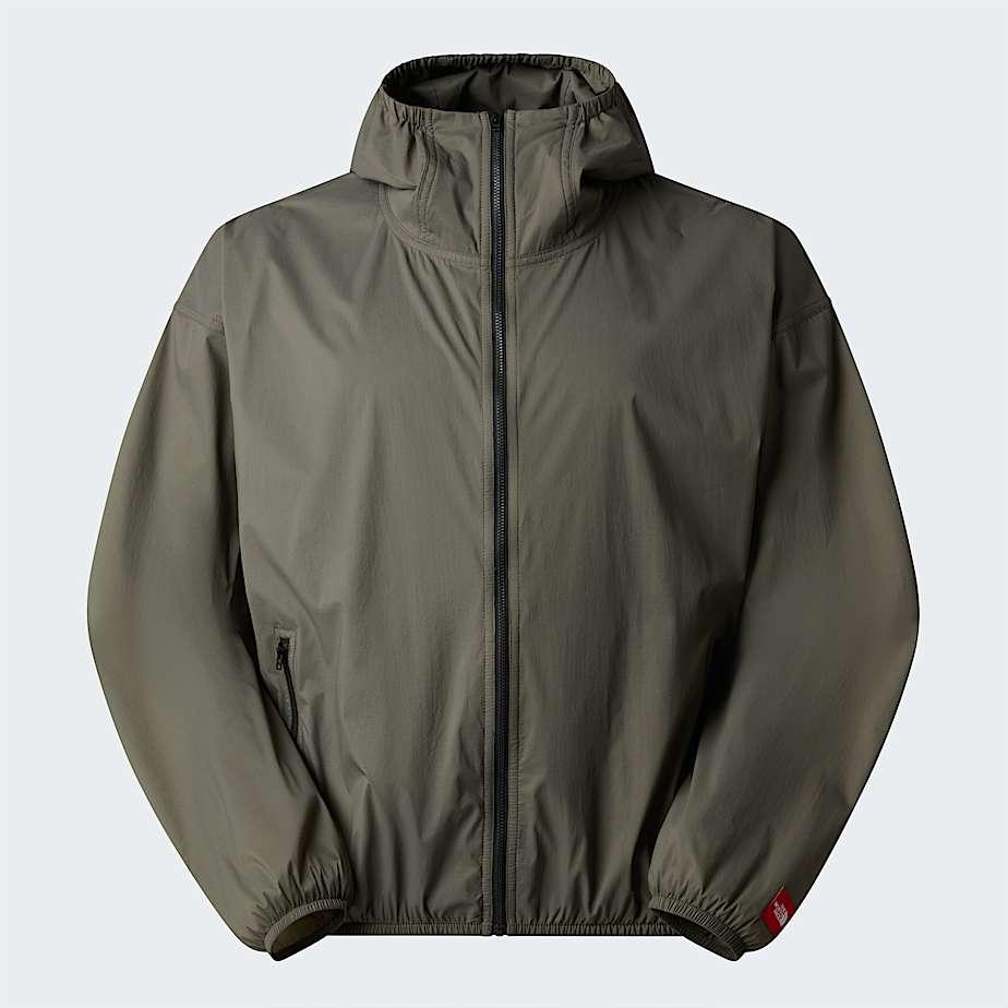 Unisex Red Box Packable Hooded Wind Jacket New Taupe Green by THE NORTH FACE
