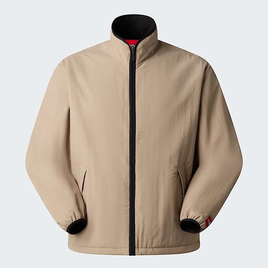 Unisex Red Box Reversible Fleece Jacket Mushroom Grey-tnf Black by THE NORTH FACE