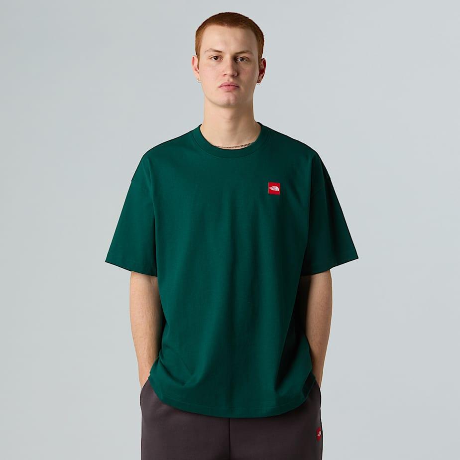 Unisex Red Box T-shirt Hunter Green by THE NORTH FACE