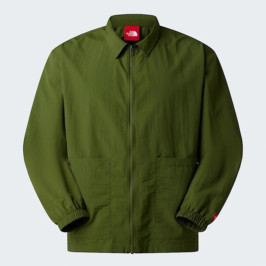 Unisex Redbox Nylon Long-sleeve Shirt Woodland Green by THE NORTH FACE