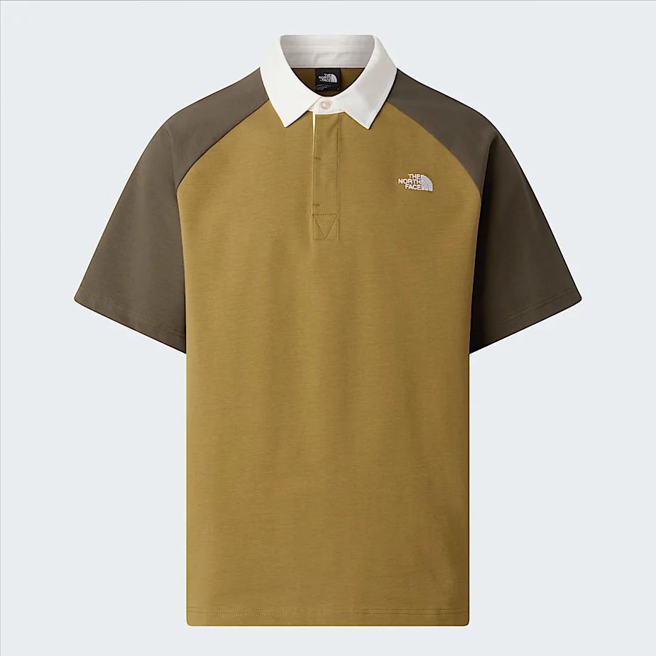 Unisex Rugby Polo Shirt Cedar-new Taupe Green by THE NORTH FACE