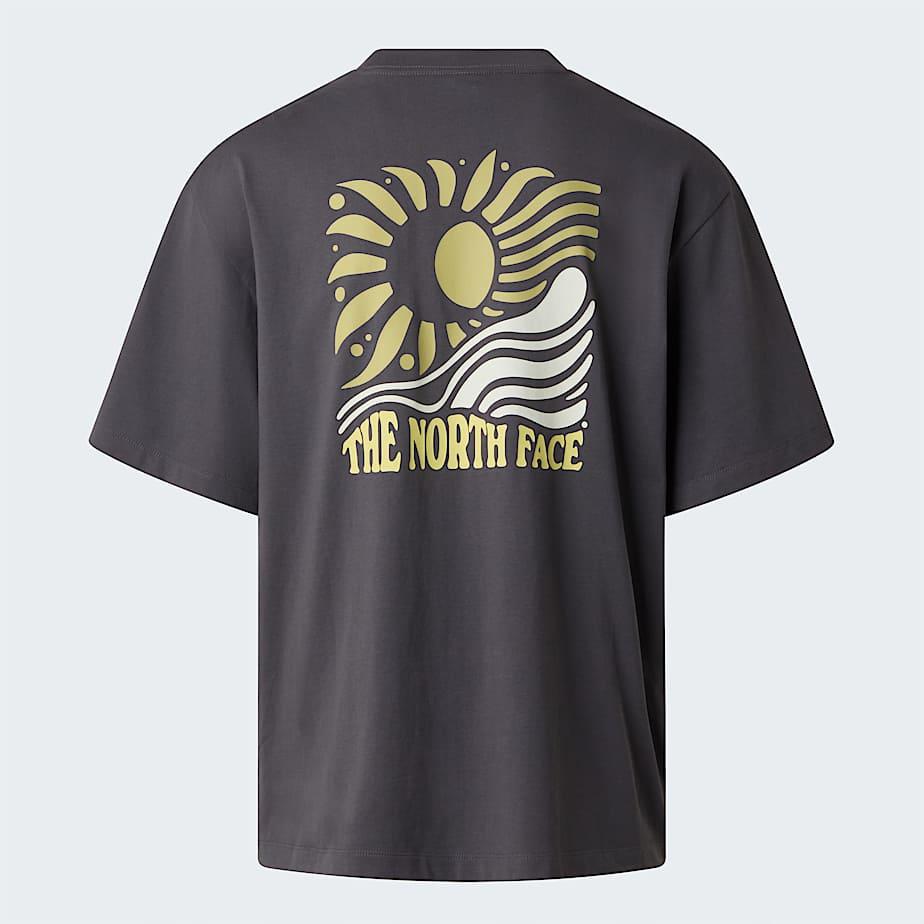 Unisex Sun Oversized Graphic T-shirt Anthracite Grey by THE NORTH FACE