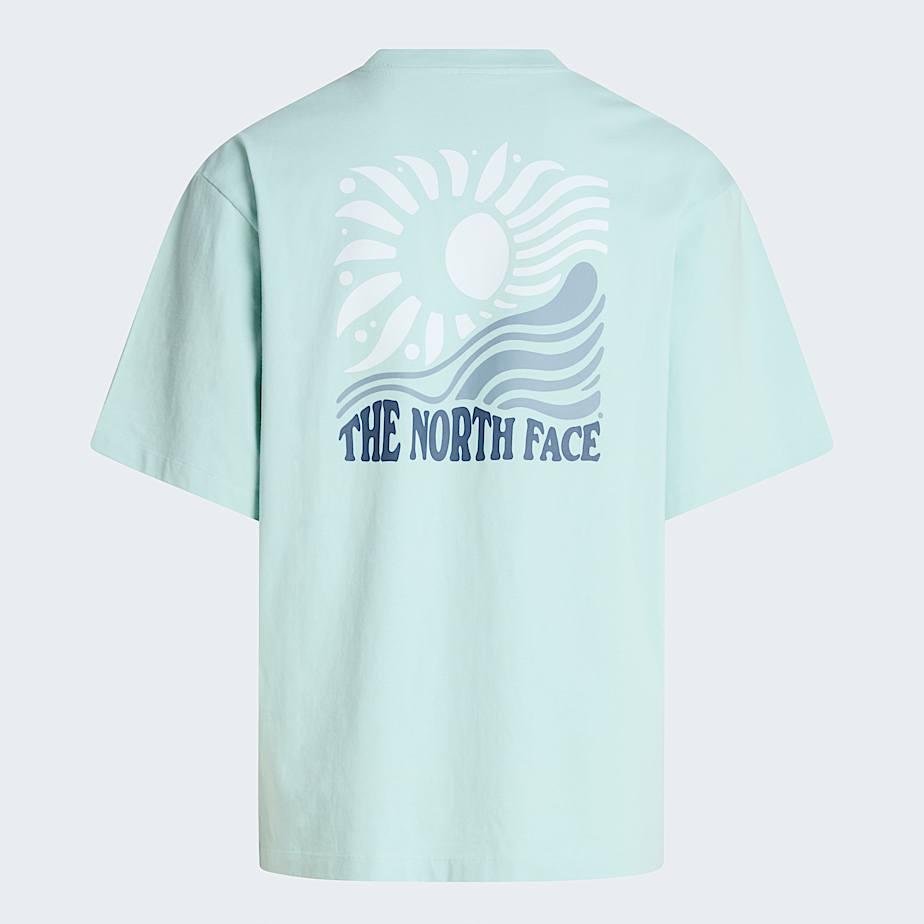 Unisex Sun Oversized Graphic T-shirt Opal Frost by THE NORTH FACE
