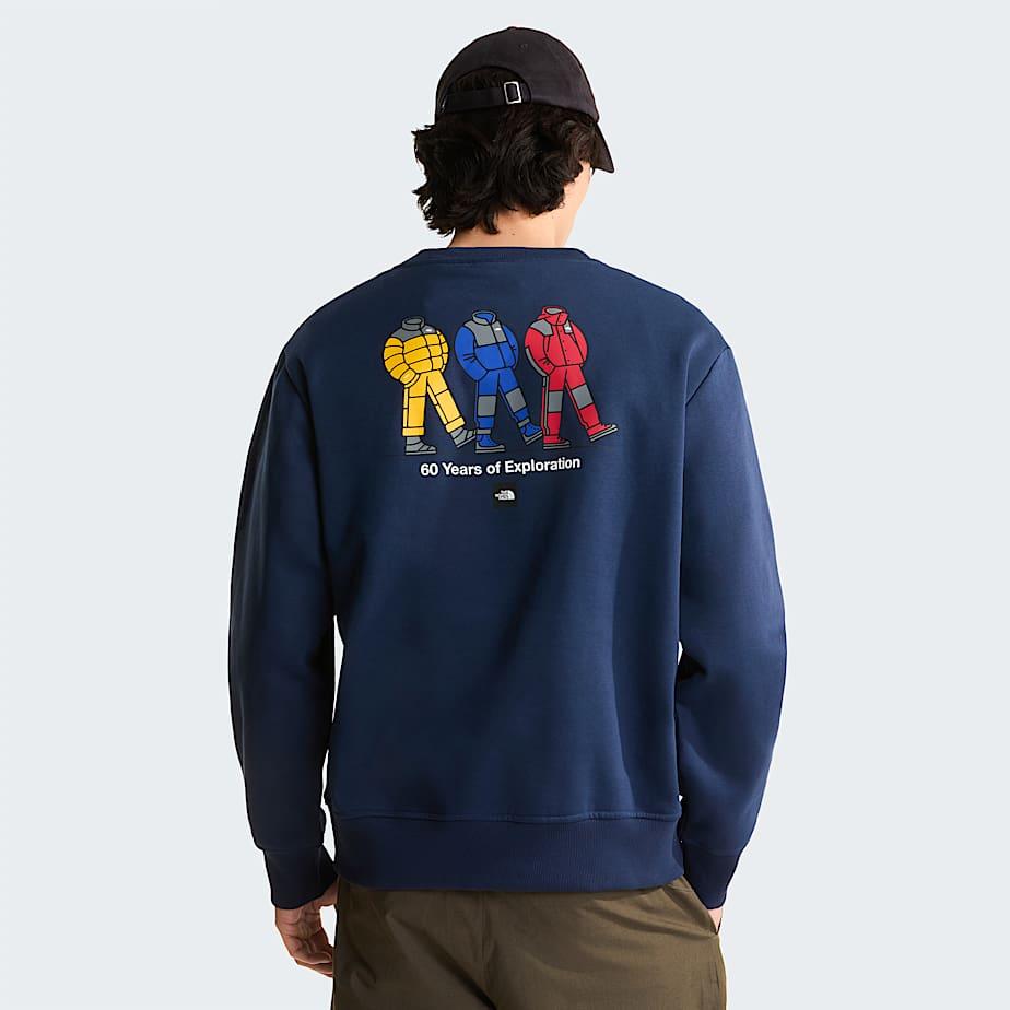 Unisex Tnf Celebration Relaxed Graphic Sweatshirt Summit Navy by THE NORTH FACE