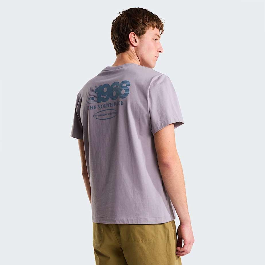 Unisex Track Relaxed Graphic T-shirt Transcendent Grey by THE NORTH FACE