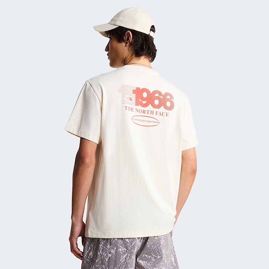 Unisex Track Relaxed Graphic T-shirt White Dune by THE NORTH FACE