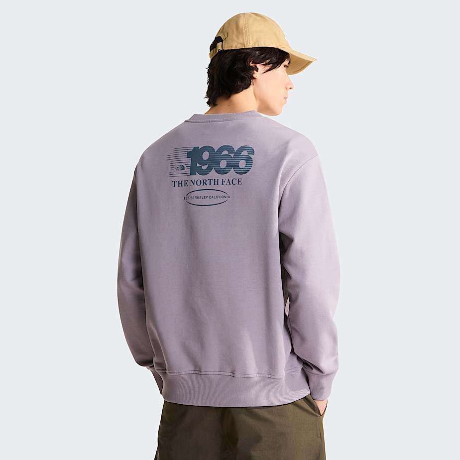 Unisex Track Relaxed Sweatshirt Transcendent Grey-granite Grey by THE NORTH FACE