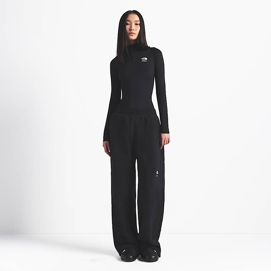 Unisex X Skims 1995 Denali Fleece Straight Leg Trousers Sk Onyx by THE NORTH FACE