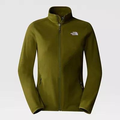 Women's 100 Glacier Full-zip Fleece Forest Olive by THE NORTH FACE