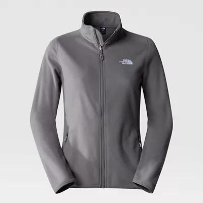 Women's 100 Glacier Full-zip Fleece Smoked Pearl by THE NORTH FACE