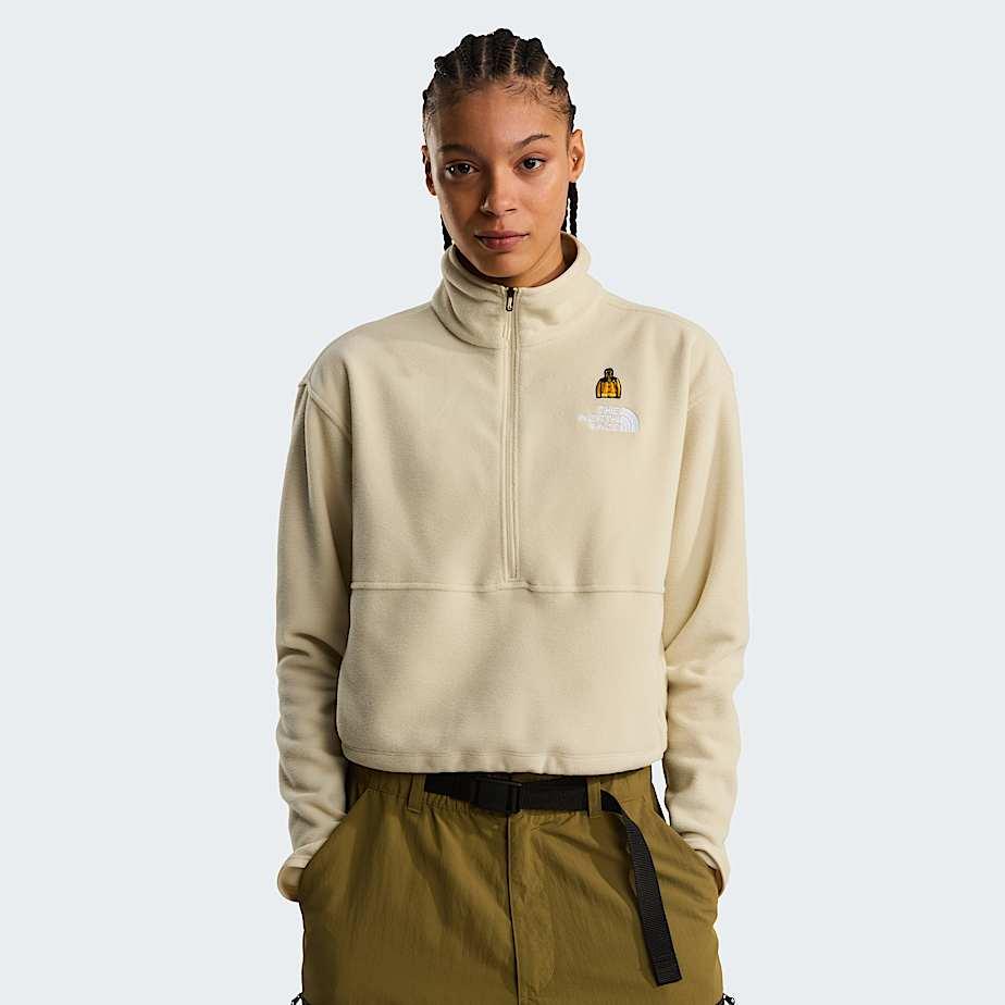 Women's 60th Anniversary Glacier Short Fleece Desert Stone by THE NORTH FACE