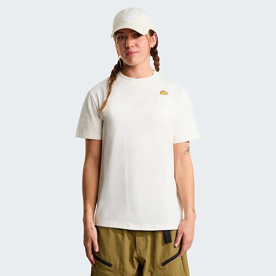 Women's 60th Anniversary Patch Relaxed T-shirt White Dune by THE NORTH FACE