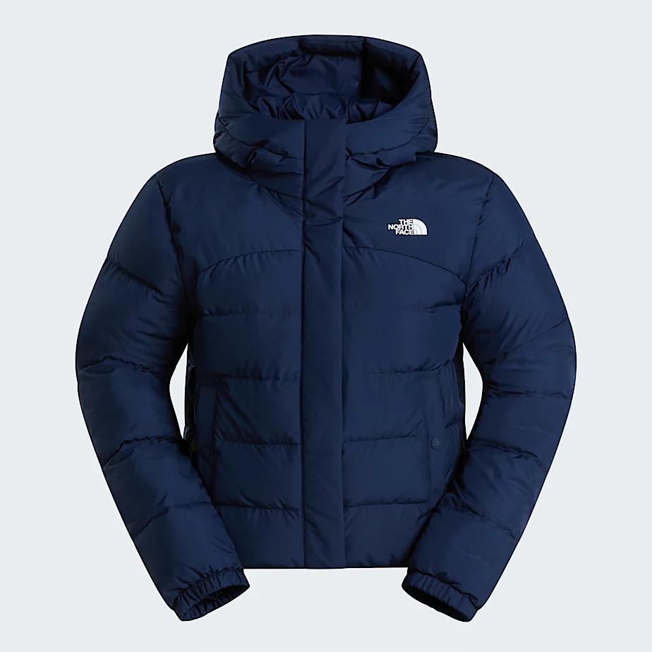 Women's Baltic Down Hooded Puffer Jacket Summit Navy by THE NORTH FACE