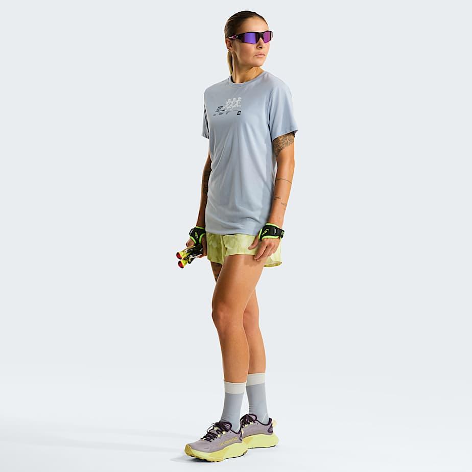 Women's Bitmap Silhouette Graphic T-shirt Frost Grey by THE NORTH FACE