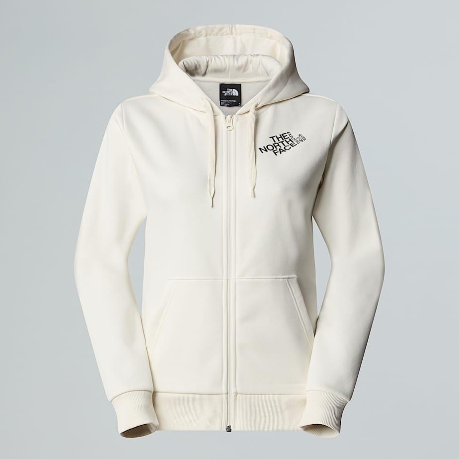 Women's Blanca Peak Full-zip Hoodie White Dune by THE NORTH FACE