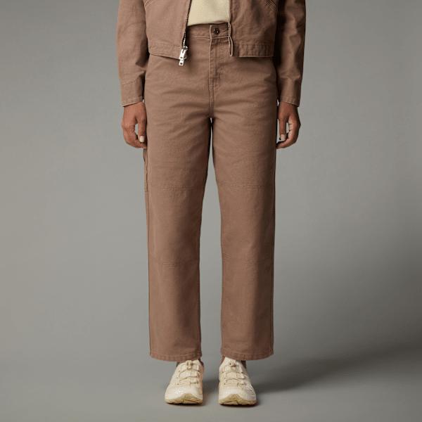Women's Cedar Canvas Regular Work Trousers Latte by THE NORTH FACE