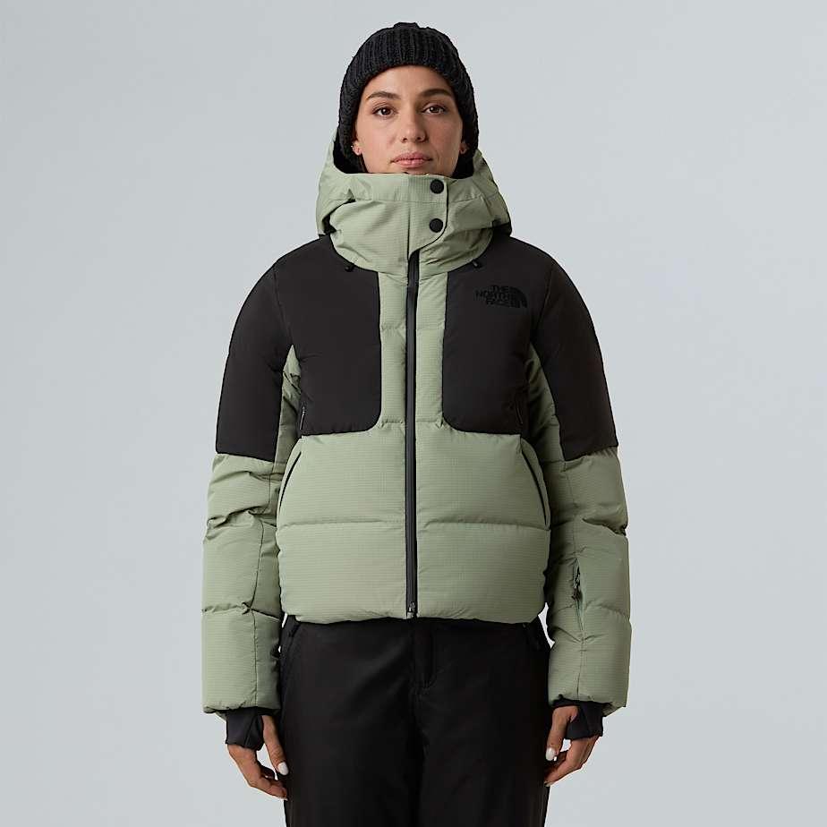 Women's Cold Spell Cropped Down Jacket Slate Moss-tnf Black by THE NORTH FACE