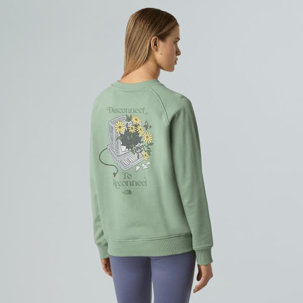 Women's Connect Relaxed Graphic Sweatshirt Slate Moss by THE NORTH FACE