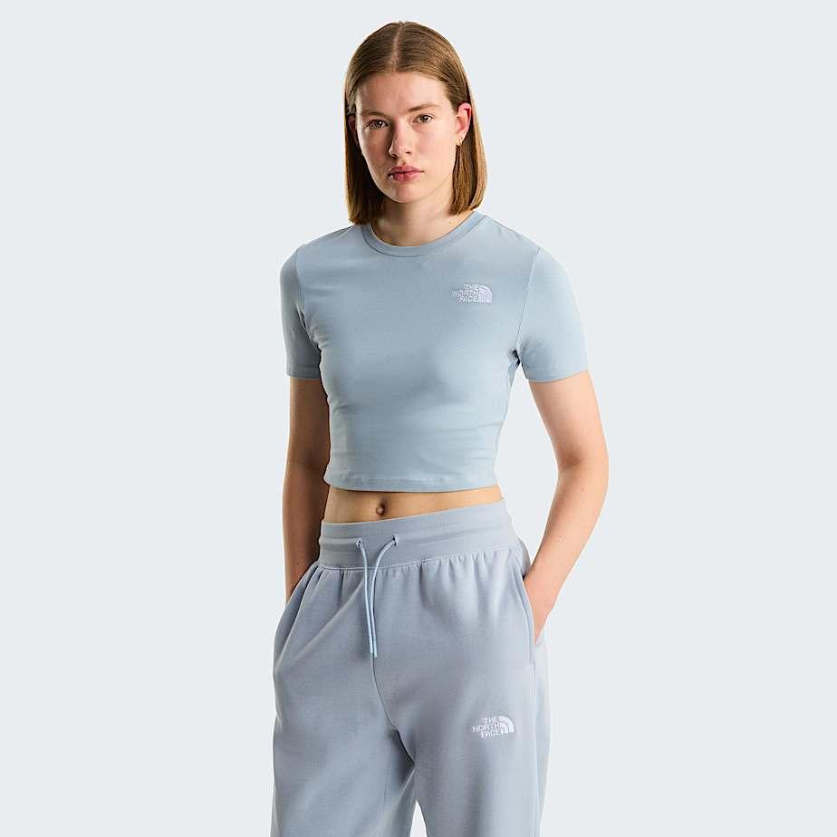 Women’s Cropped T-shirt Frost Grey by THE NORTH FACE