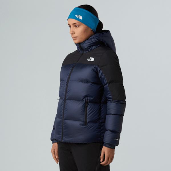 Women's Diablo Down 2.0 Hooded Jacket Estate Blue Black Heather-tnf Black by THE NORTH FACE