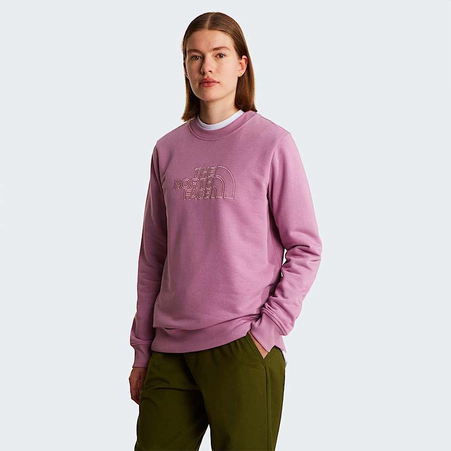 Women’s Drew Peak Light Sweatshirt Hushed Lavender-metal Pink by THE NORTH FACE