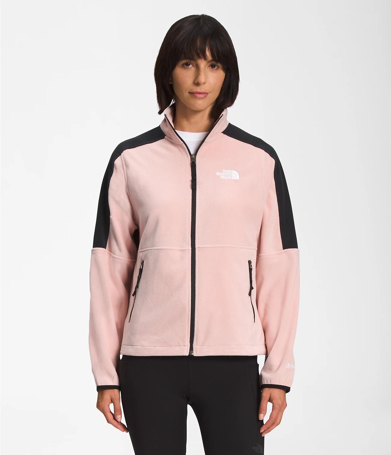 Women's Elements Polartec&#174; 100 Full-zip Fleece Pink Moss-tnf Black by THE NORTH FACE