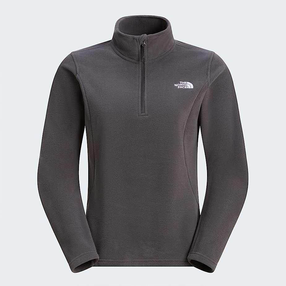 Women's Emilia 1/4 Zip Fleece Anthracite Grey by THE NORTH FACE