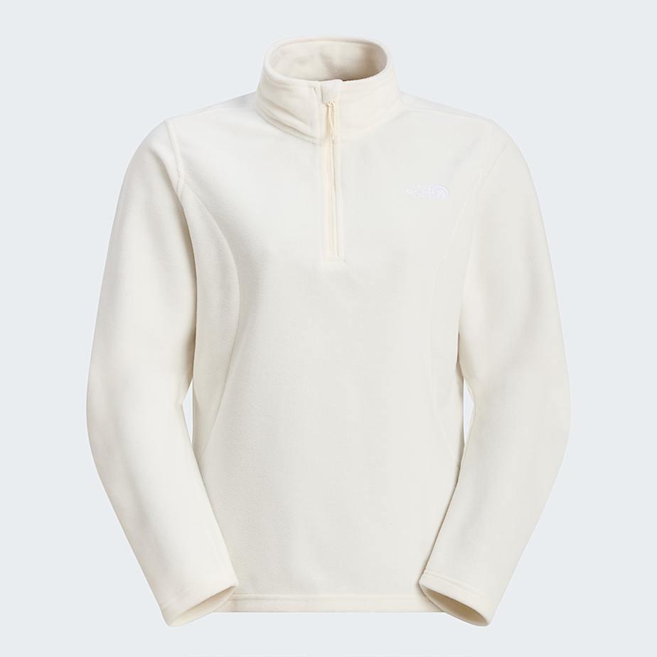 Women's Emilia 1/4 Zip Fleece White Dune by THE NORTH FACE