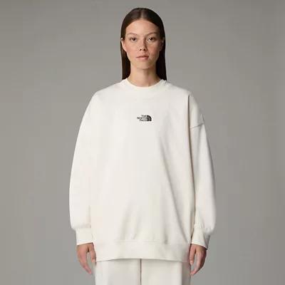 Women's Essential Sweatshirt White Dune by THE NORTH FACE