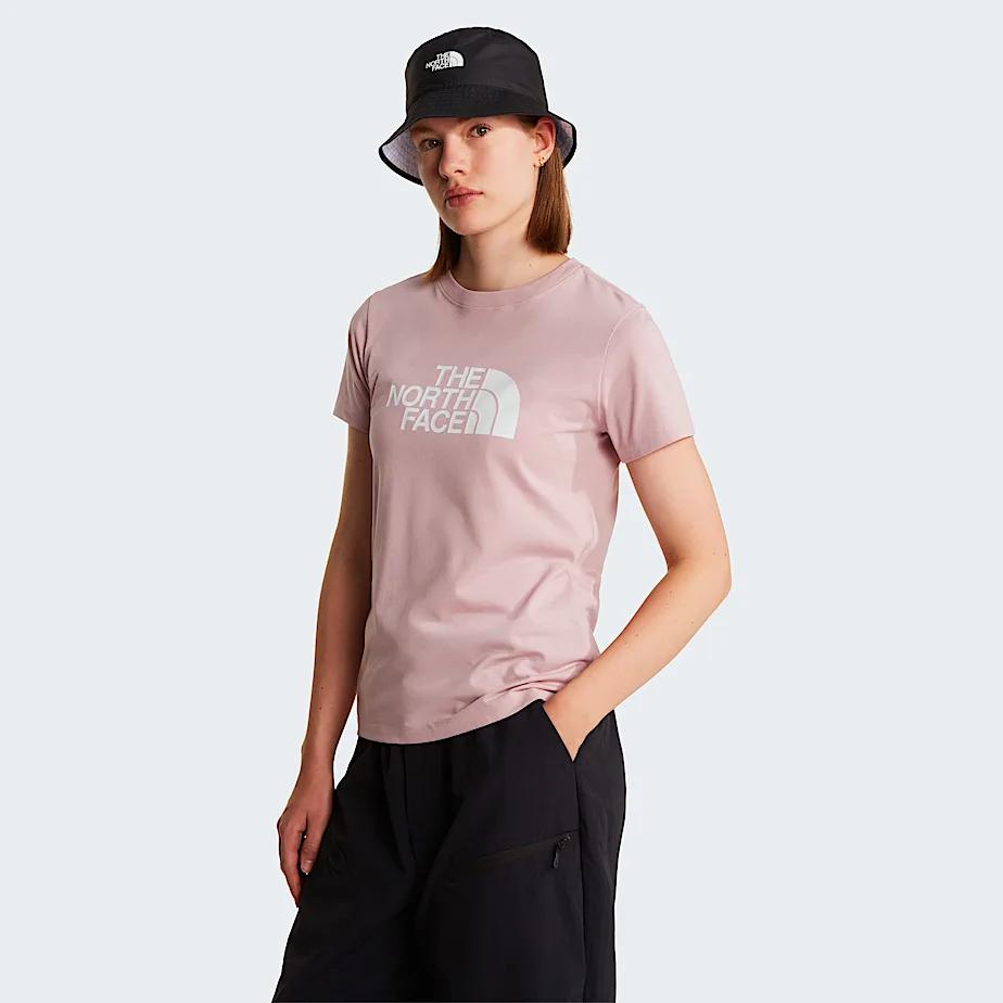Women's Evolution Half Dome Slim T-shirt Metal Pink by THE NORTH FACE