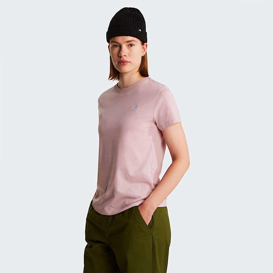 Women's Evolution Simple Dome Slim T-shirt Metal Pink by THE NORTH FACE