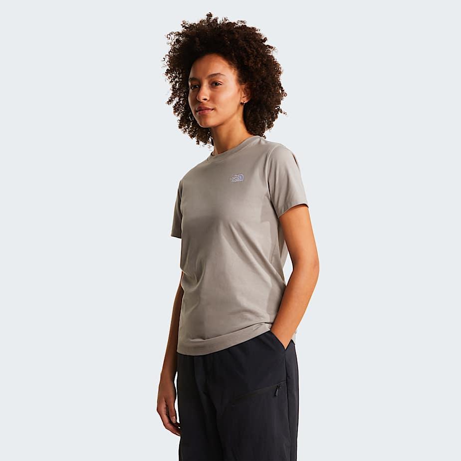 Women's Evolution Simple Dome Slim T-shirt Stone Slab by THE NORTH FACE