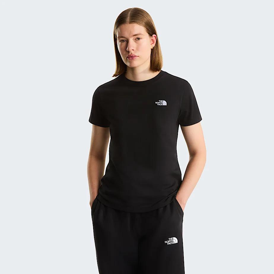 Women's Evolution Simple Dome Slim T-shirt Tnf Black by THE NORTH FACE