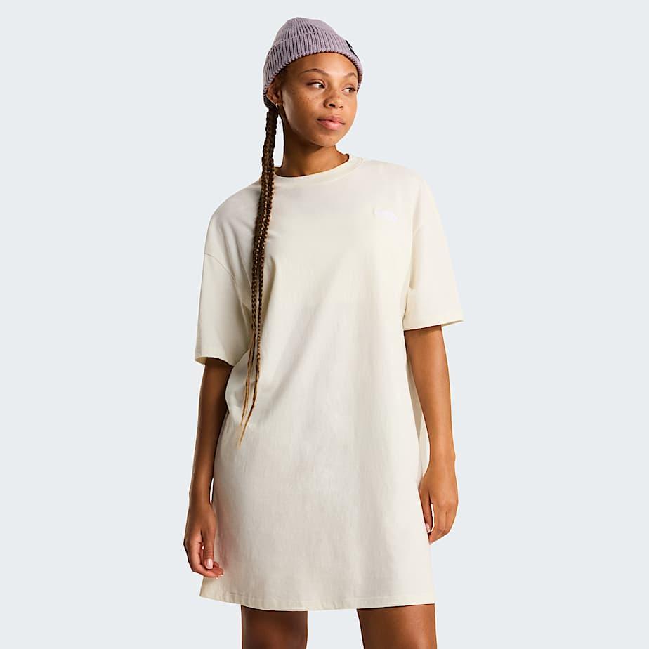 Women's Evolution Simple Dome T-shirt Dress White Dune by THE NORTH FACE