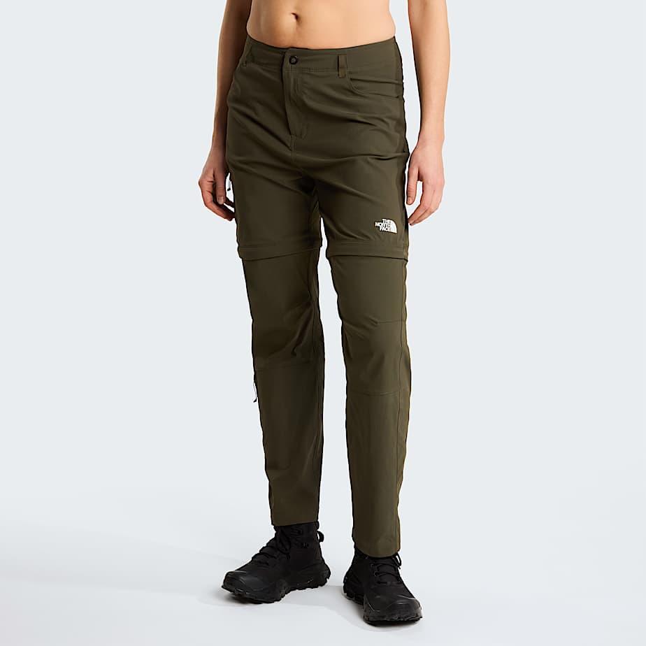 Women's Exploration Convertible Regular Straight Trousers New Taupe Green by THE NORTH FACE