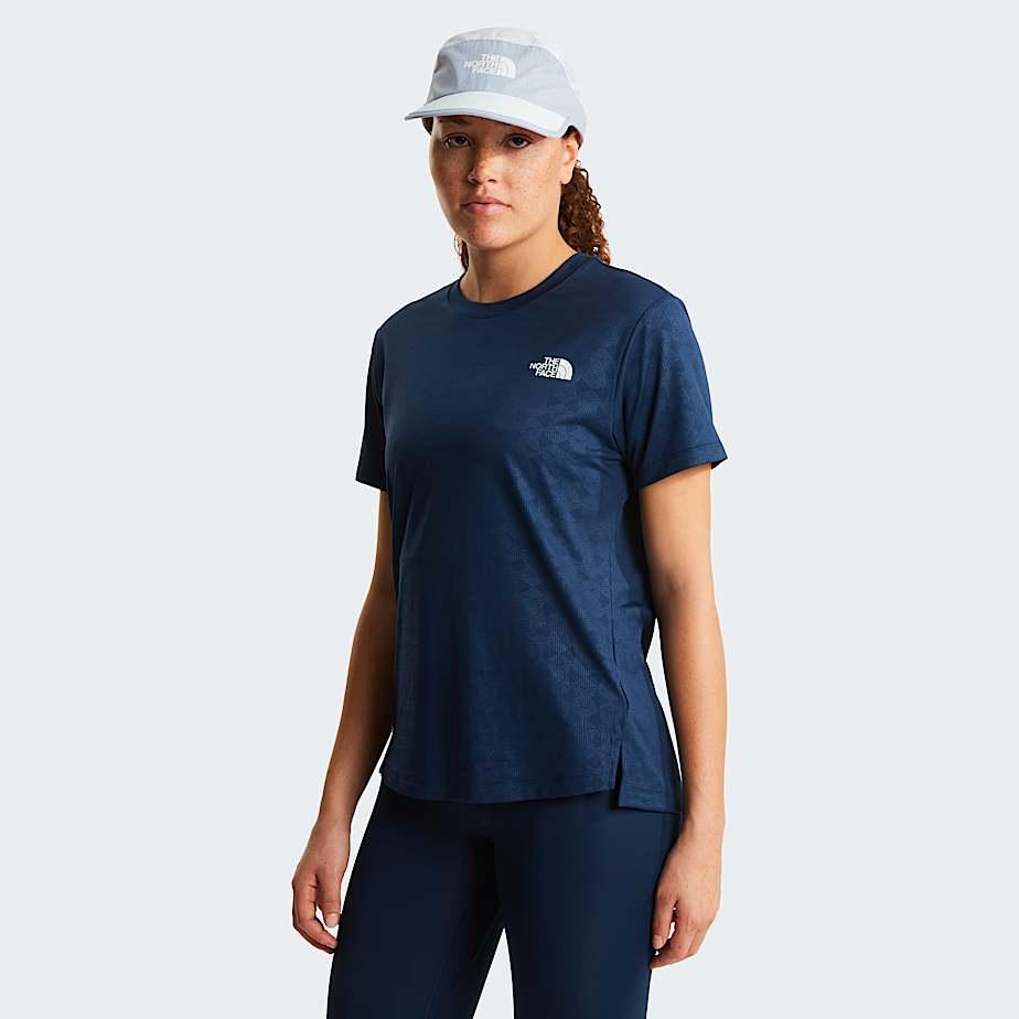 Women's Flex Geo Embossed Regular T-shirt Summit Navy by THE NORTH FACE