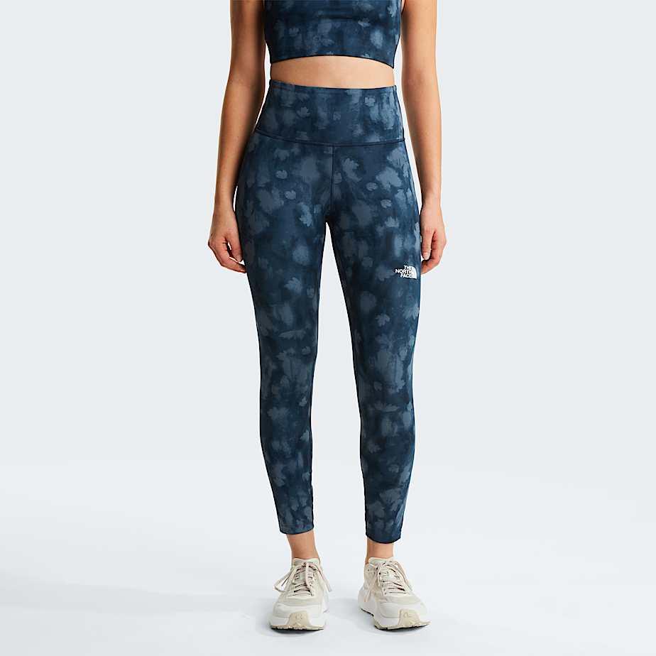 Women's Flex Graphic Leggings Summit Navy Diffused Nature Print by THE NORTH FACE