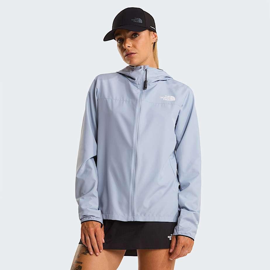 Women's Fontanales Wind Jacket Frost Grey by THE NORTH FACE