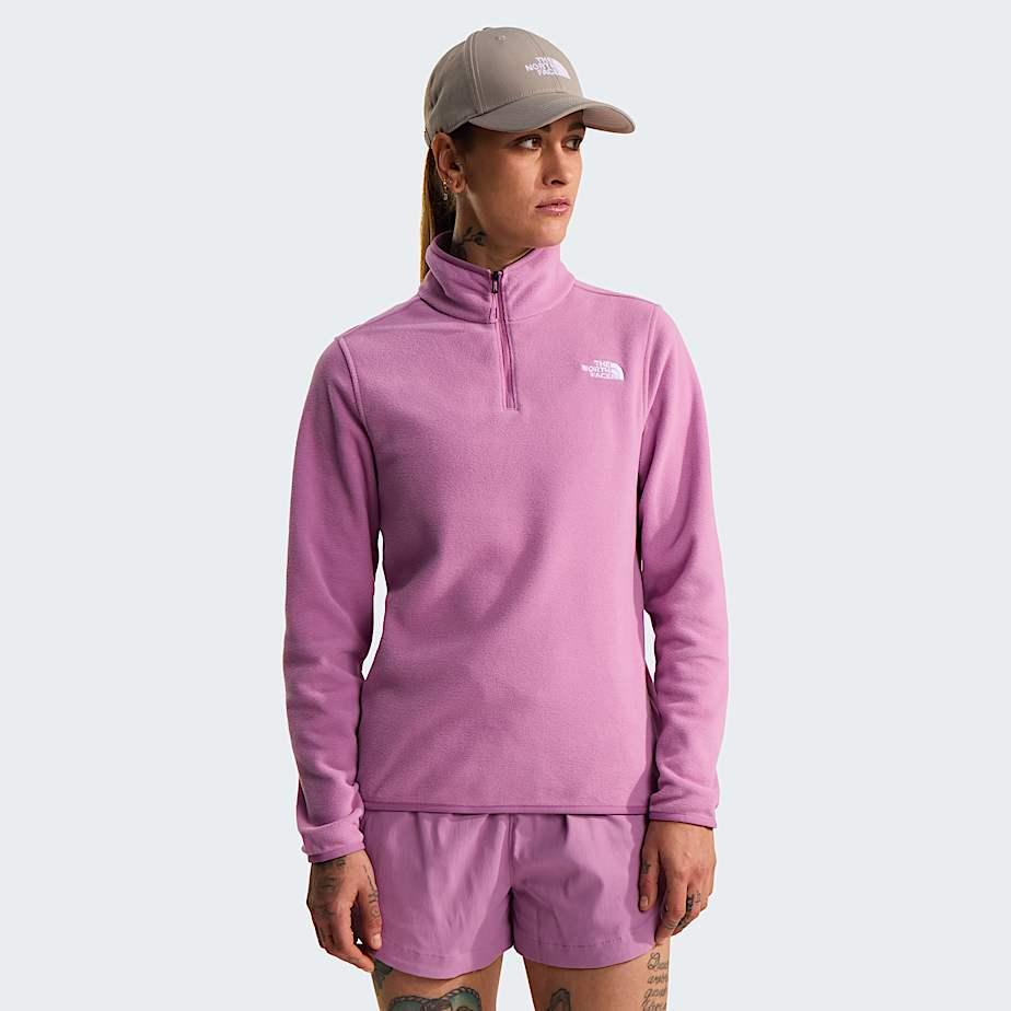 Women's Glacier 1/4 Zip Fleece Hushed Lavender by THE NORTH FACE