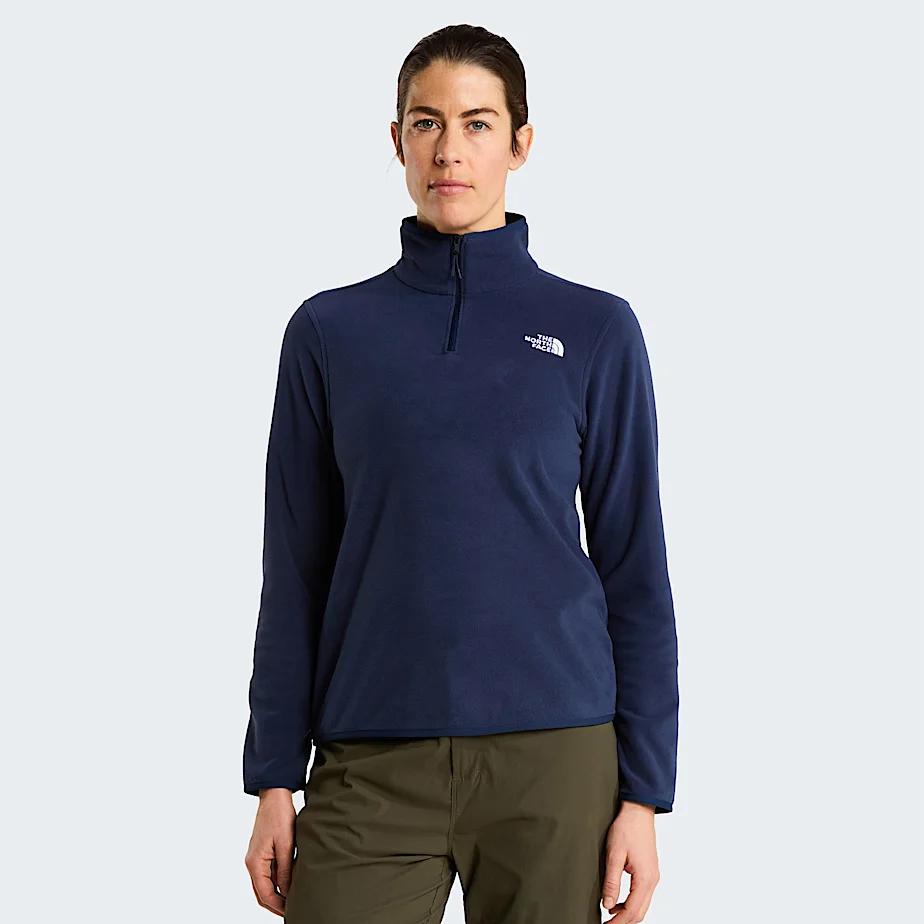Women's Glacier 1/4 Zip Fleece Summit Navy by THE NORTH FACE