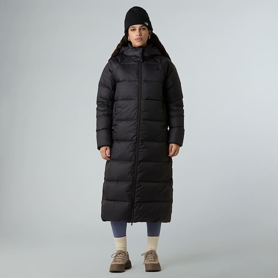Women's Hydrenalite City Long Down Hooded Parka Tnf Black by THE NORTH FACE