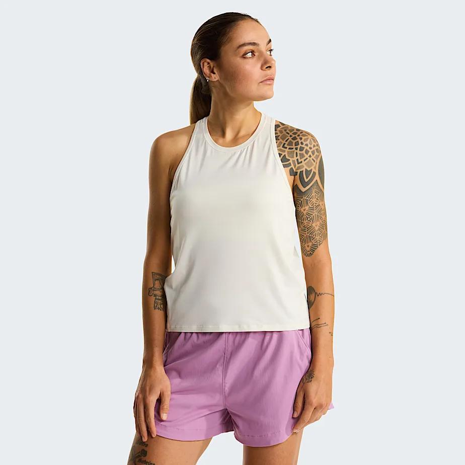 Women's Jaida Tank Top White Dune Light Heather by THE NORTH FACE