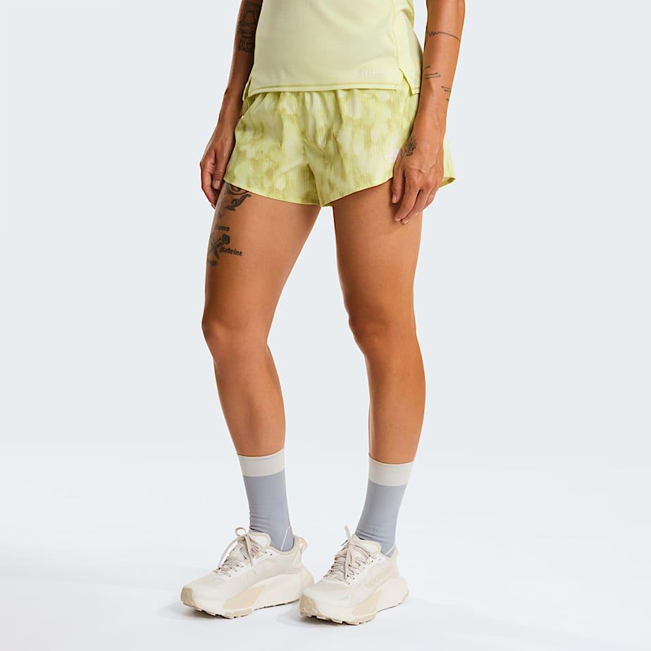 Women's Lightbright 2-in-1 5" Shorts Lemon Mist Diffused Nature Print by THE NORTH FACE