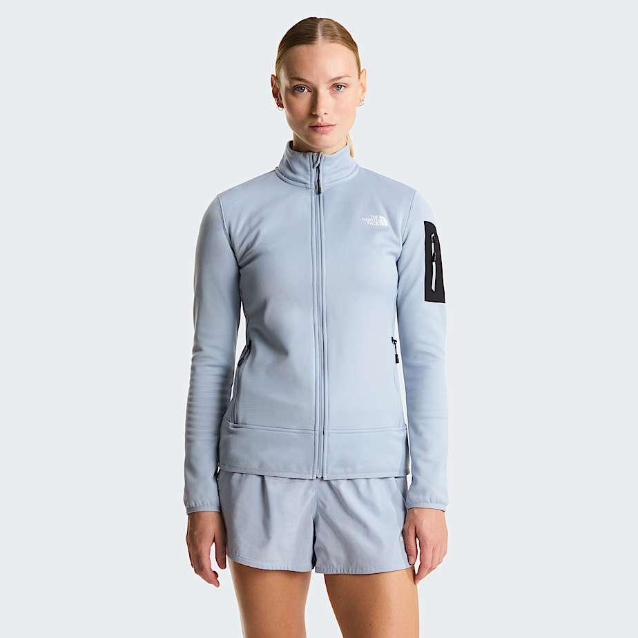 Women’s Mistyescape Fleece Jacket Frost Grey-tnf Black by THE NORTH FACE